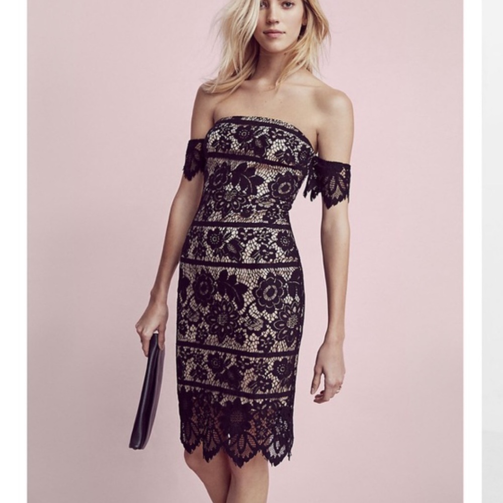 Lace cap sleeve dress